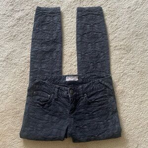 Free People Black Low-rise Jeans Size 25